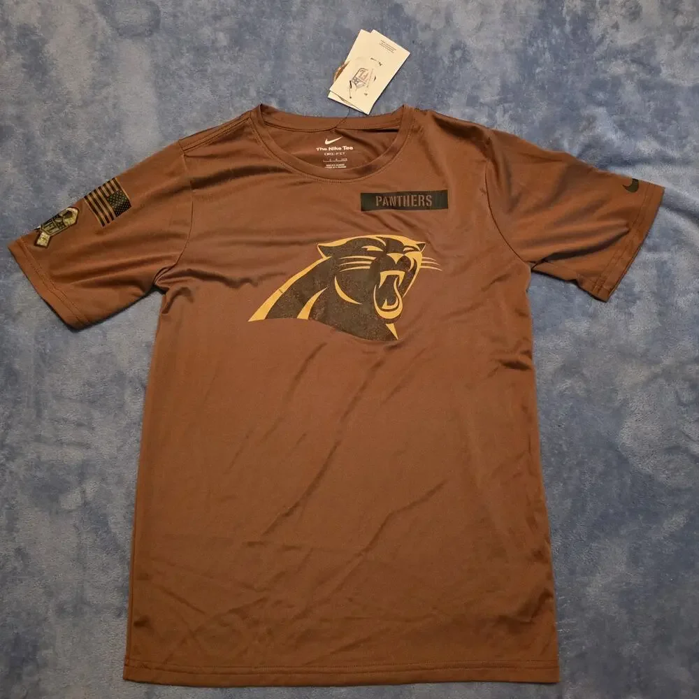 Nike Carolina Panthers Salute to Service Dri-FIT Shirt Youth L 14/16 NWT NFL